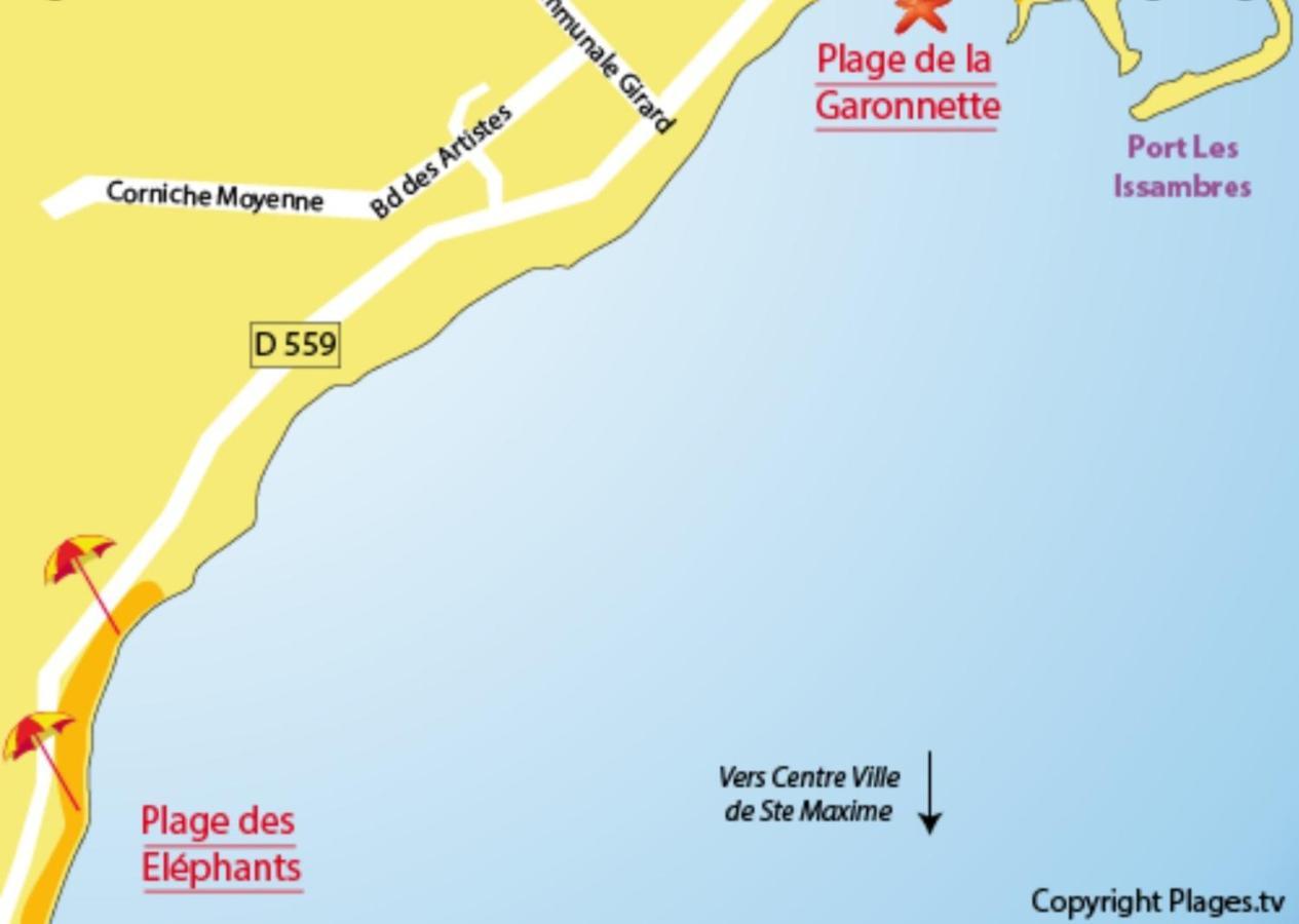 Villa Provencale A Sainte Maxime, Golf De Saint Tropez Exteriör bild